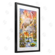 Rosiland Solomon | Sandhill Cranes at Sunset