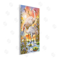 Rosiland Solomon | Sandhill Cranes at Sunset