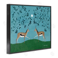 Susan Henke | Gazelles Greeting Symmetry