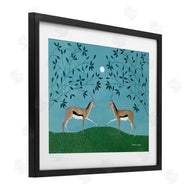 Susan Henke | Gazelles Greeting Symmetry