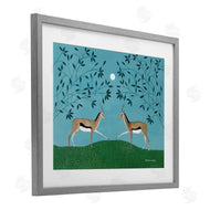 Susan Henke | Gazelles Greeting Symmetry