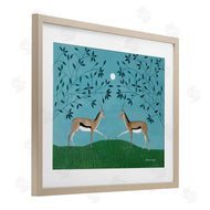 Susan Henke | Gazelles Greeting Symmetry