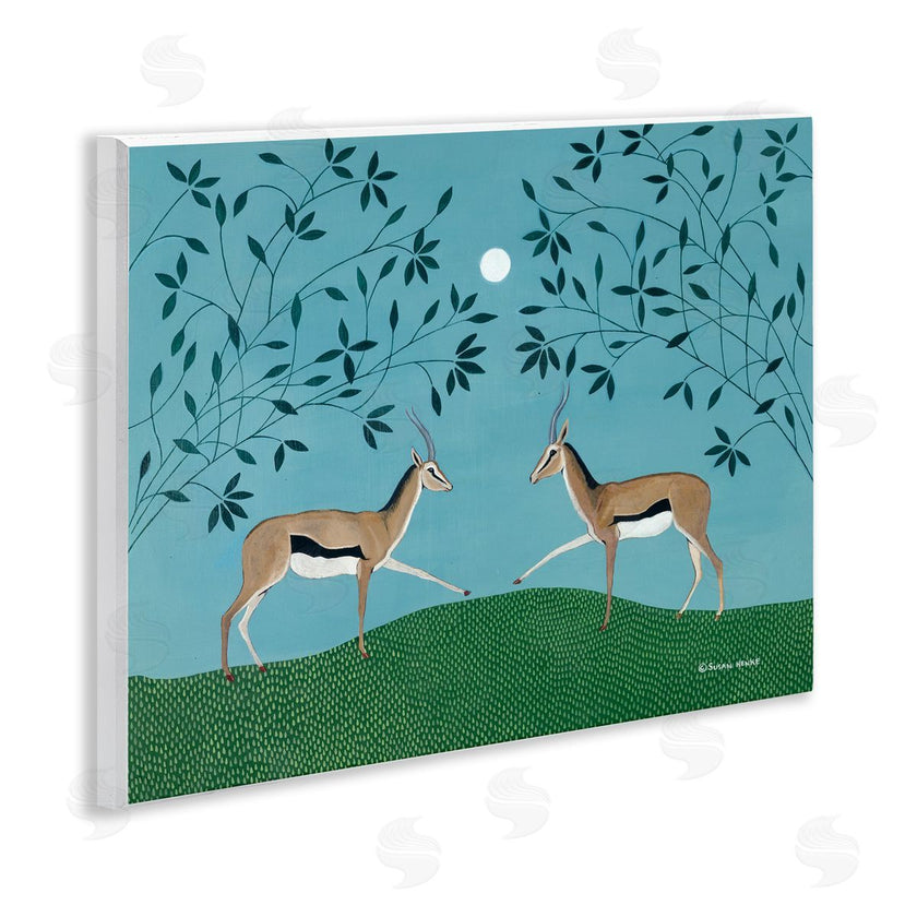 Susan Henke | Gazelles Greeting Symmetry