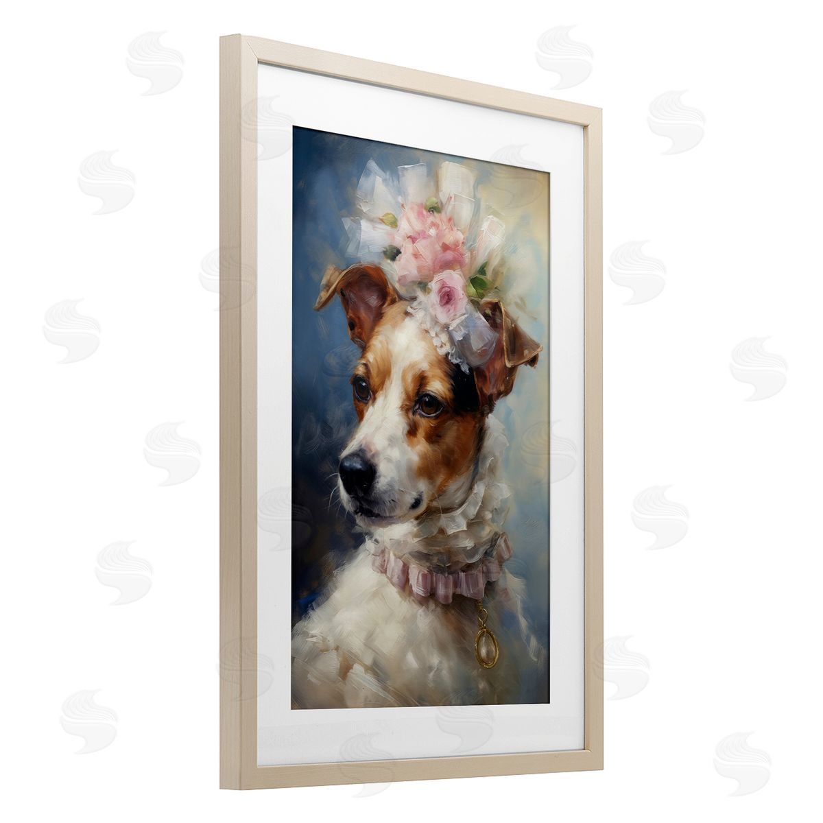 Wumples Victorian Era Jack Russel Canvas Wall Art Print