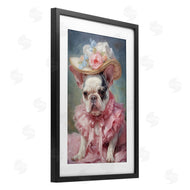 Wumples | Frenchie in Pink Dress