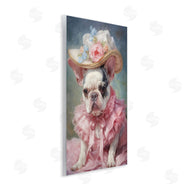Wumples | Frenchie in Pink Dress