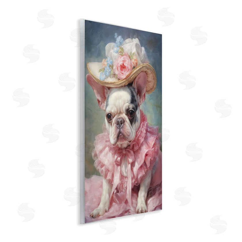 Wumples | Frenchie in Pink Dress