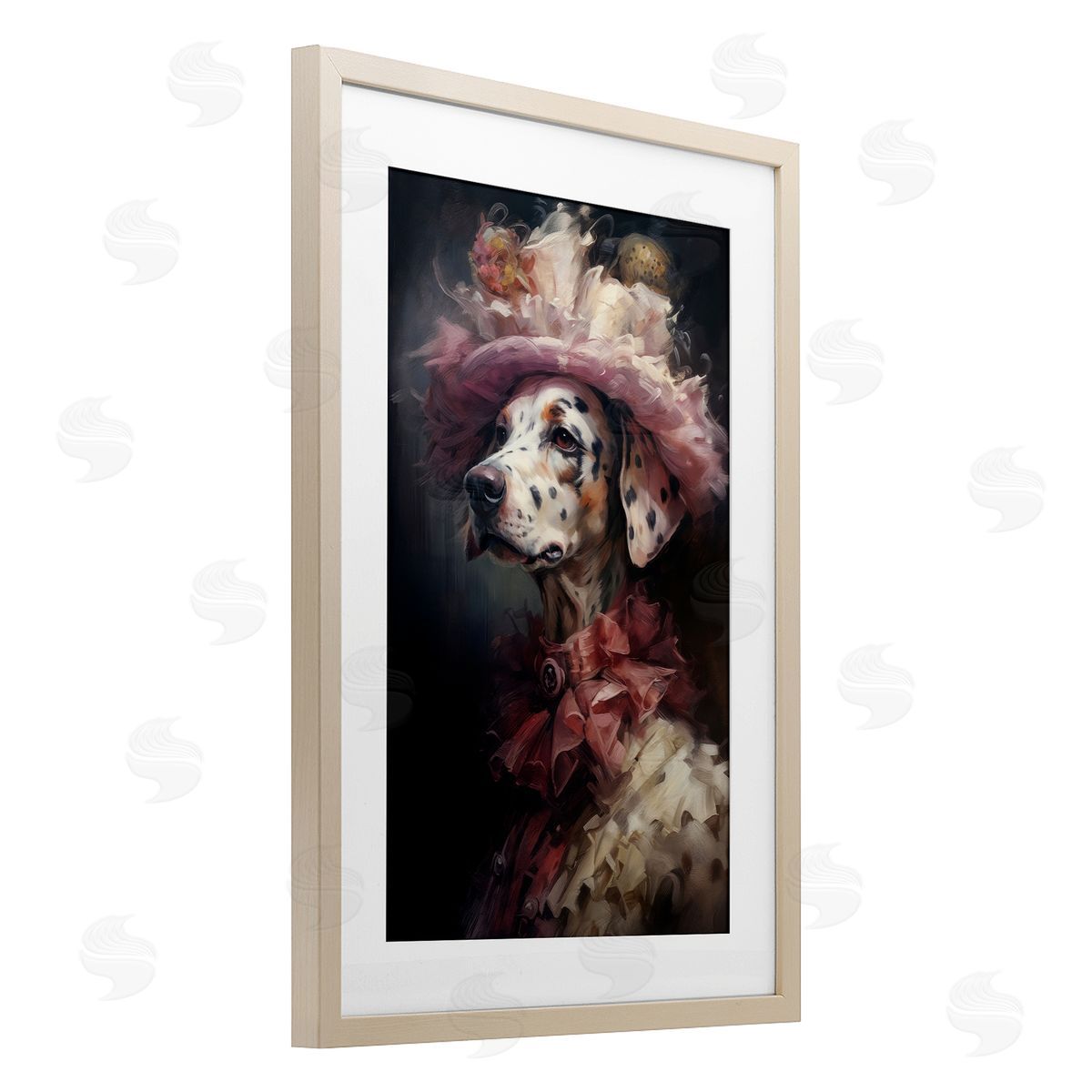 Wumples Dalmatian Victorian Era Canvas Wall Art Print