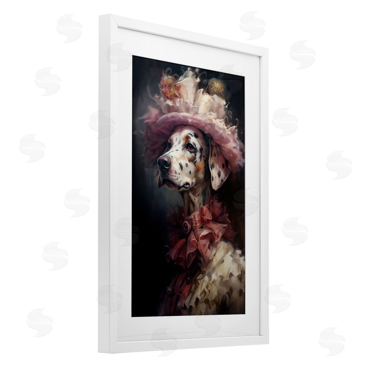Wumples Dalmatian Victorian Era Canvas Wall Art Print