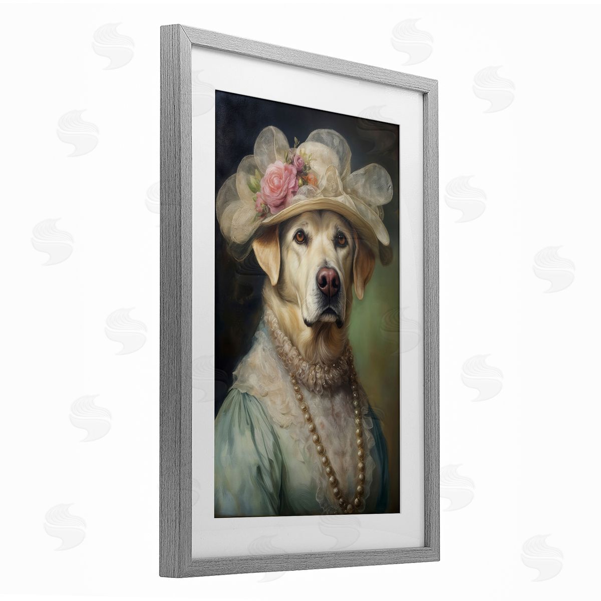 Wumples Elegant Yellow Labrador Canvas Wall Art Print