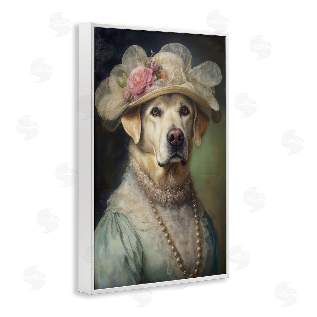 Wumples Elegant Yellow Labrador Canvas Wall Art Print
