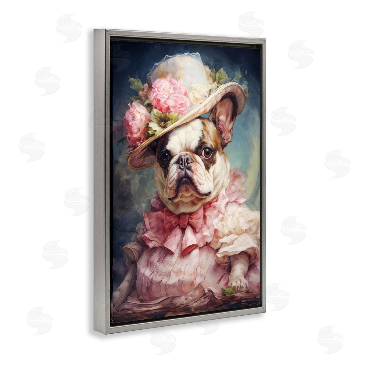 Wumples Elegant Lady French Bulldog Canvas Wall Art Print