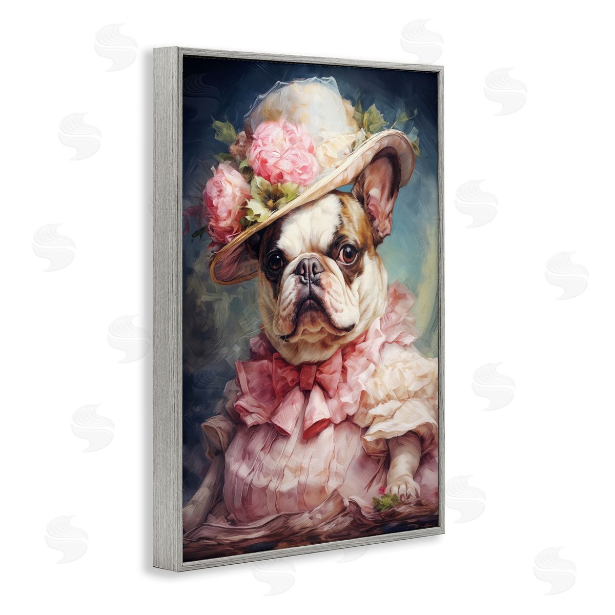 Wumples Elegant Lady French Bulldog Canvas Wall Art Print
