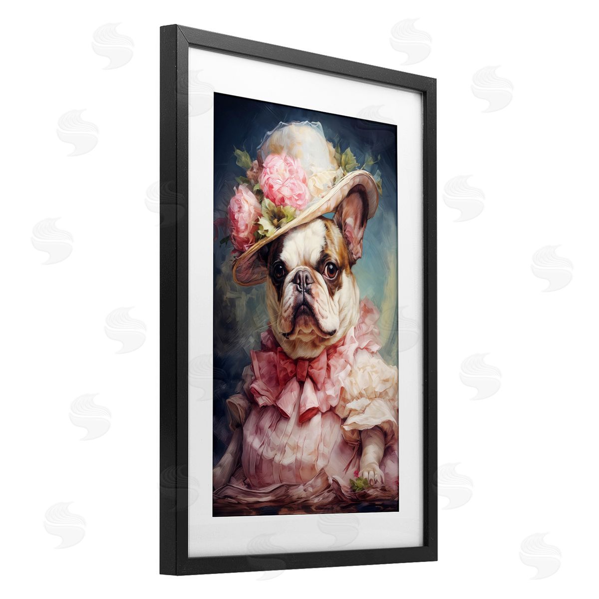 Wumples Elegant Lady French Bulldog Canvas Wall Art Print