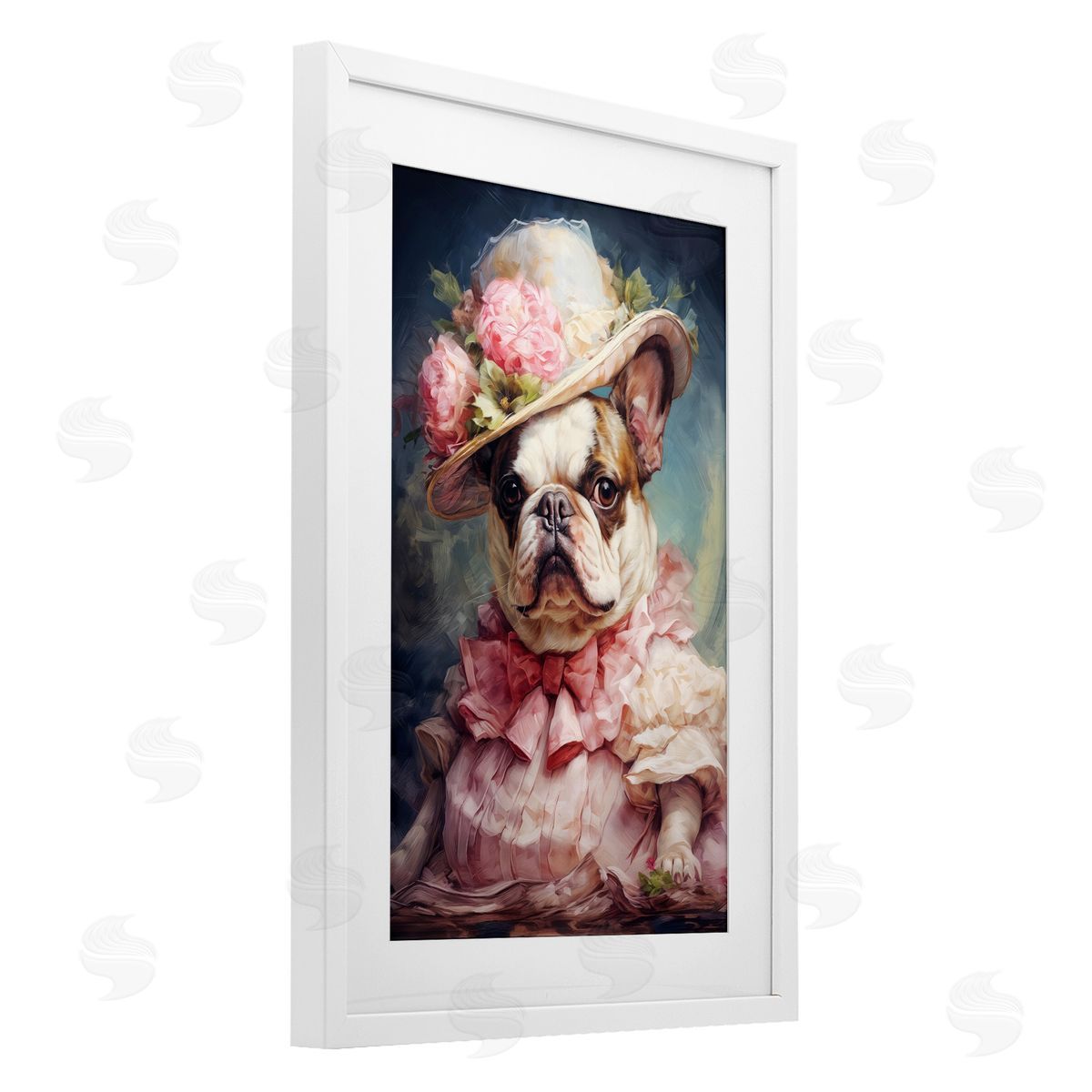 Wumples Elegant Lady French Bulldog Canvas Wall Art Print