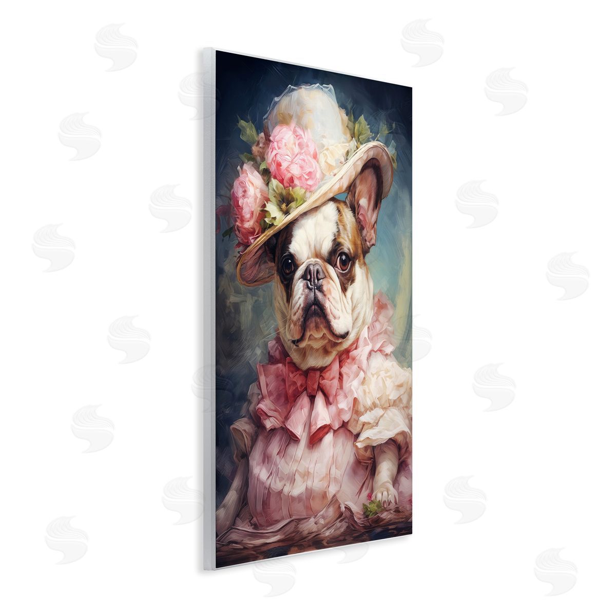 Wumples Elegant Lady French Bulldog Canvas Wall Art Print