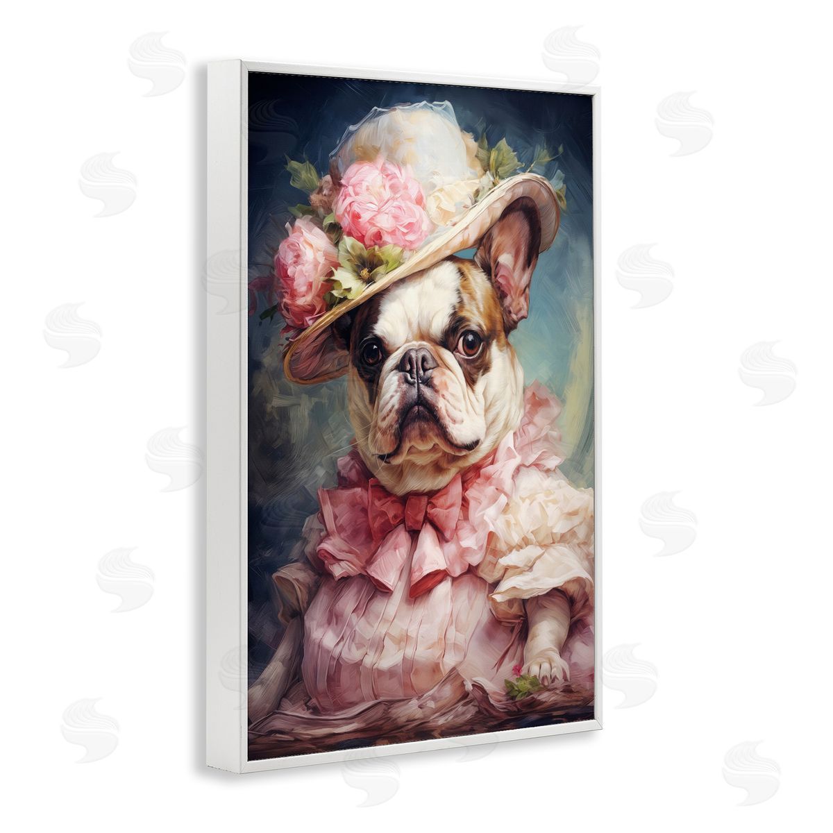 Wumples Elegant Lady French Bulldog Canvas Wall Art Print