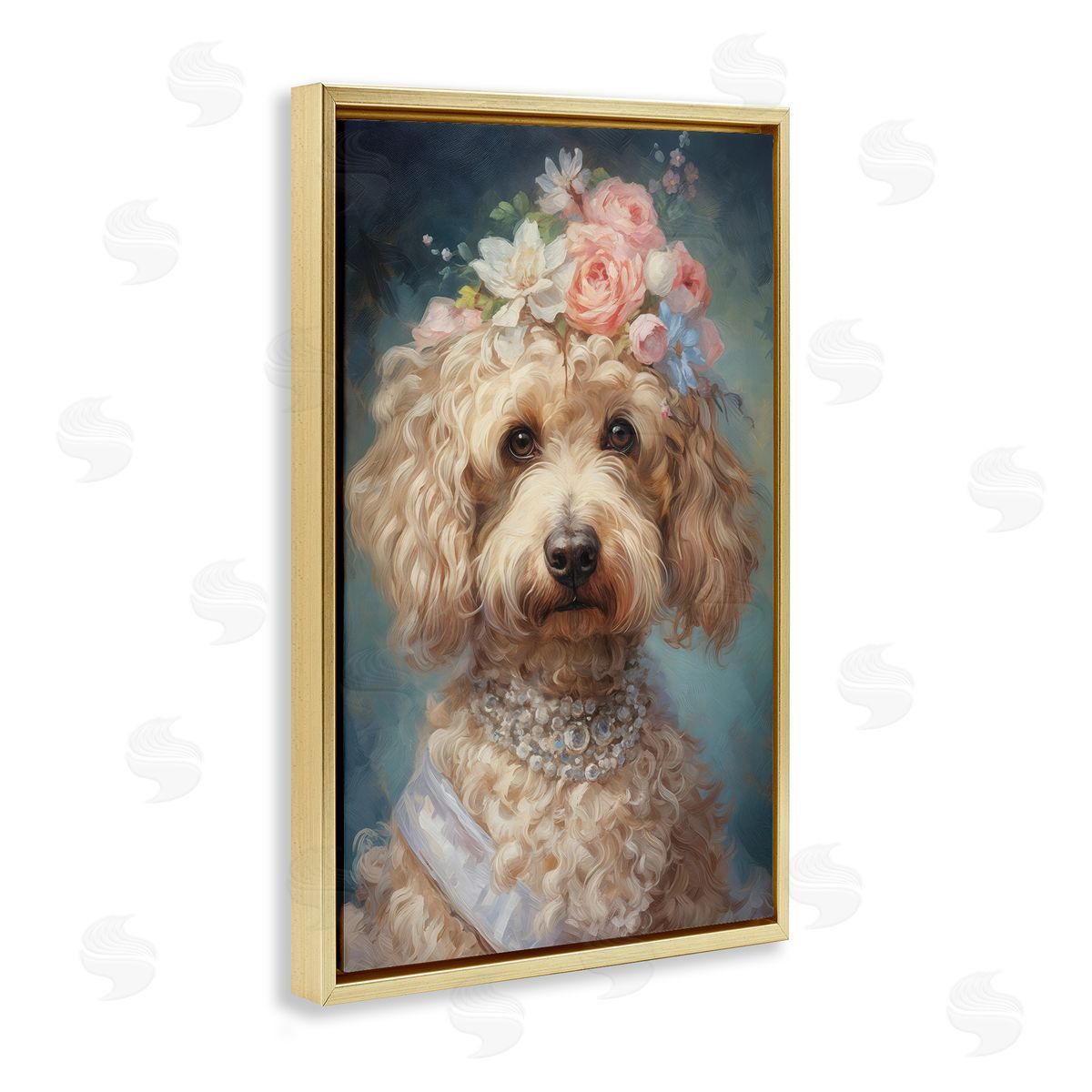 Wumples Fancy Labradoodle Portrait Canvas Wall Art Print