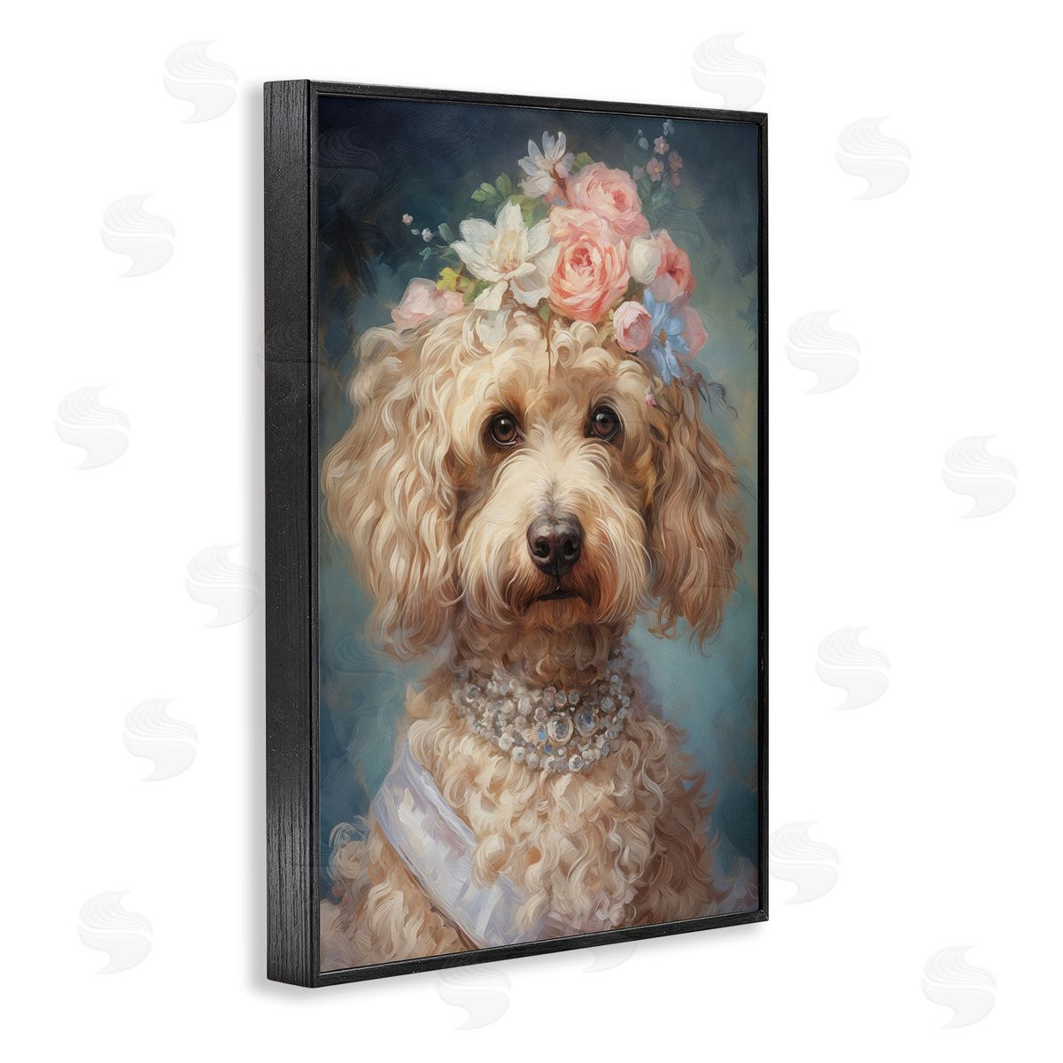 Wumples Fancy Labradoodle Portrait Canvas Wall Art Print