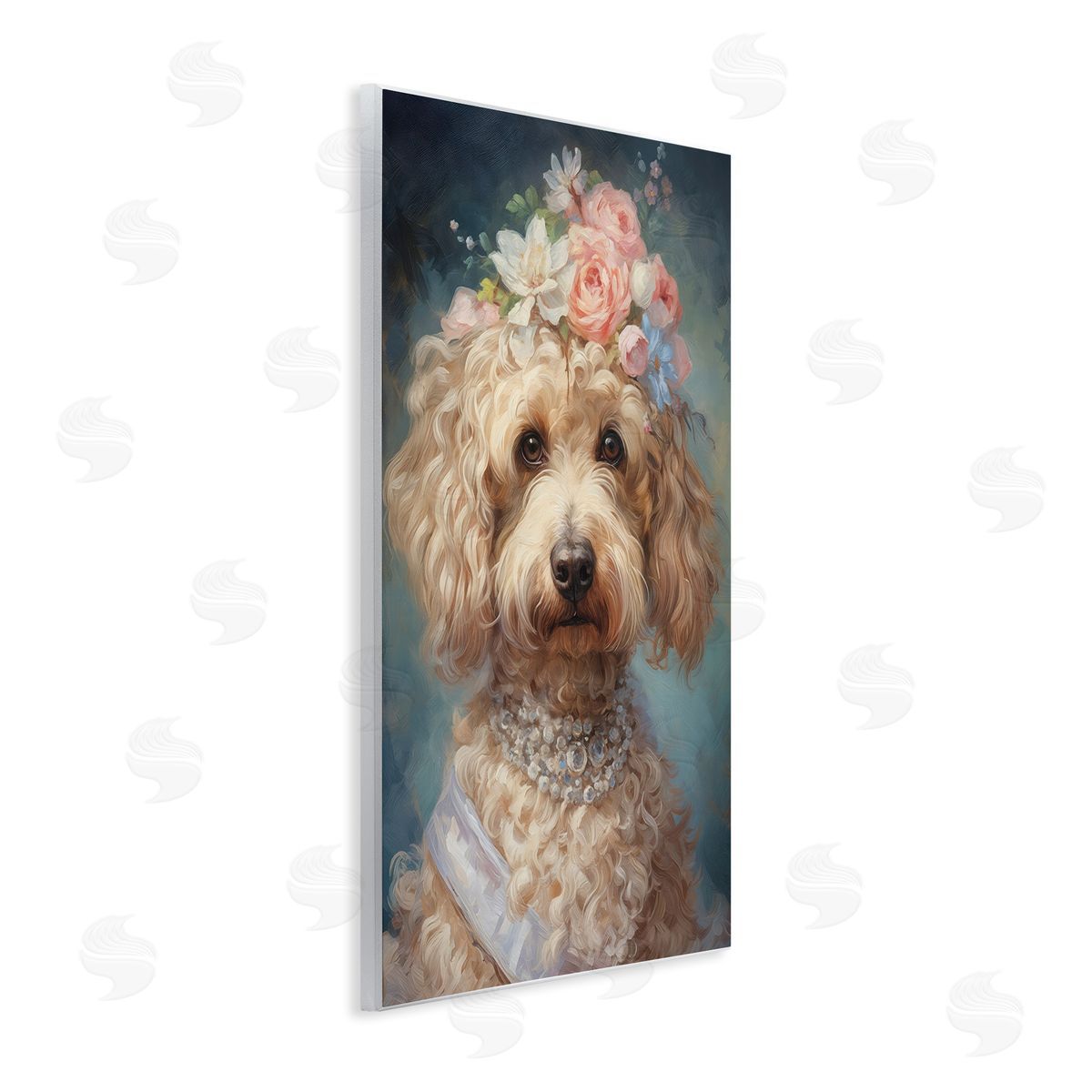 Wumples Fancy Labradoodle Portrait Canvas Wall Art Print