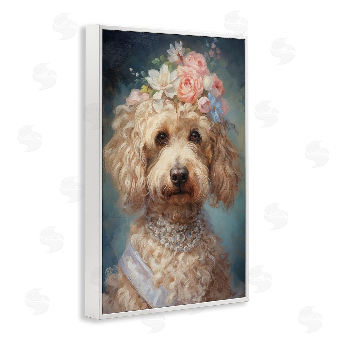 Wumples Fancy Labradoodle Portrait Canvas Wall Art Print