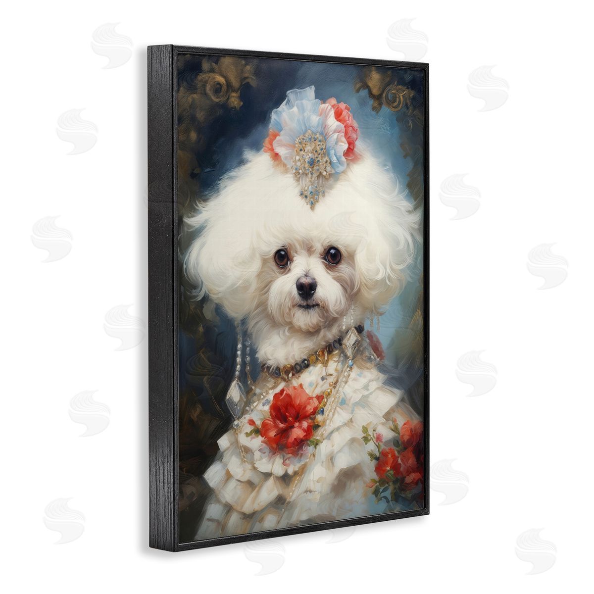 Wumples Bichon Frise Victorian Era Canvas Wall Art Print