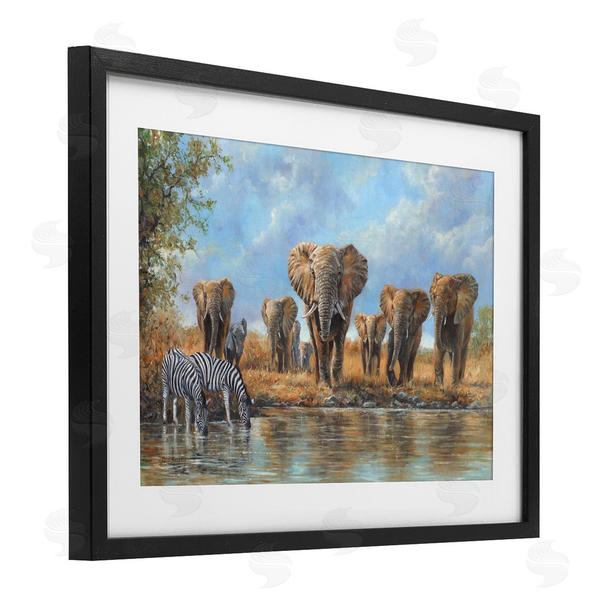 David Stribbling Gathering Of Giants Scene Canvas Wall Art Print