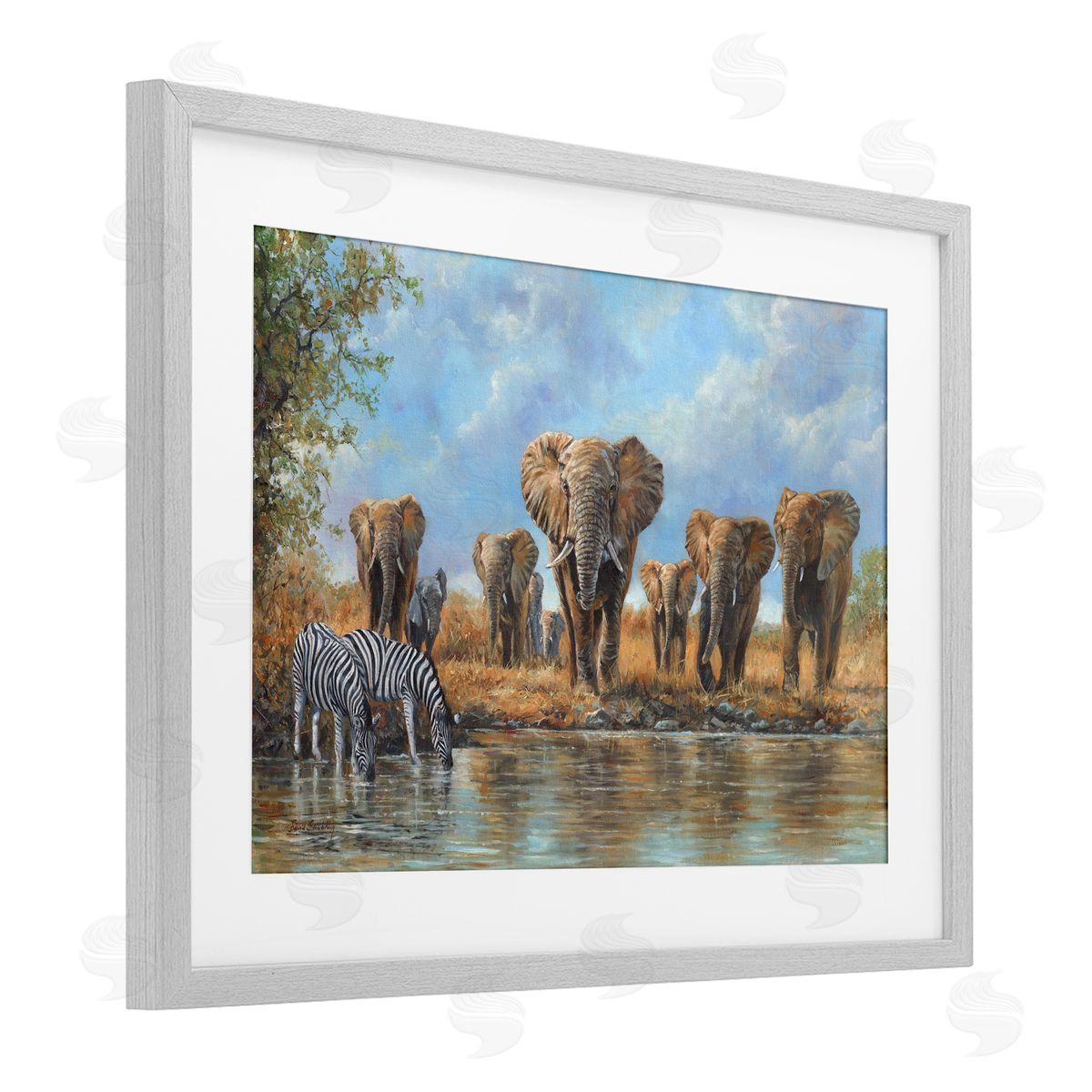 David Stribbling Gathering Of Giants Scene Canvas Wall Art Print