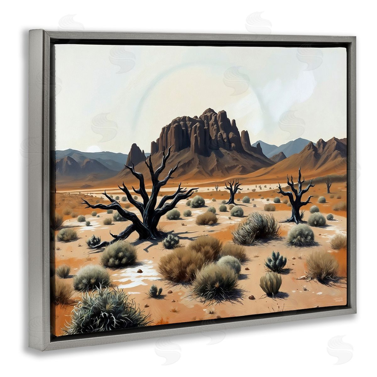 Tabz Jones Cottonwood Desert Mesas Canvas Wall Art Print