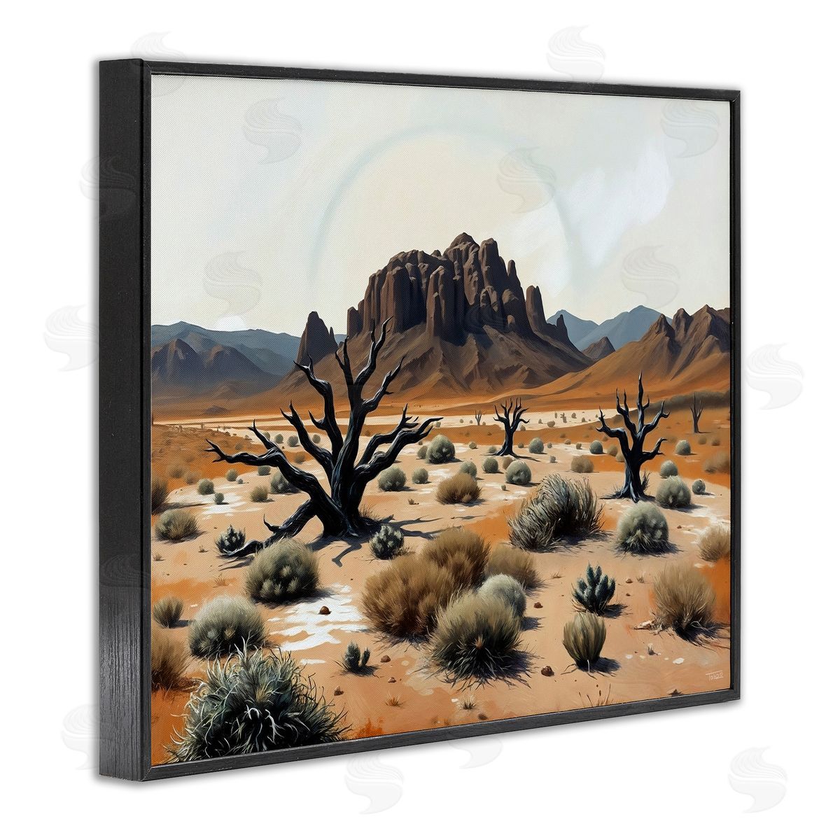 Tabz Jones Cottonwood Desert Mesas Canvas Wall Art Print