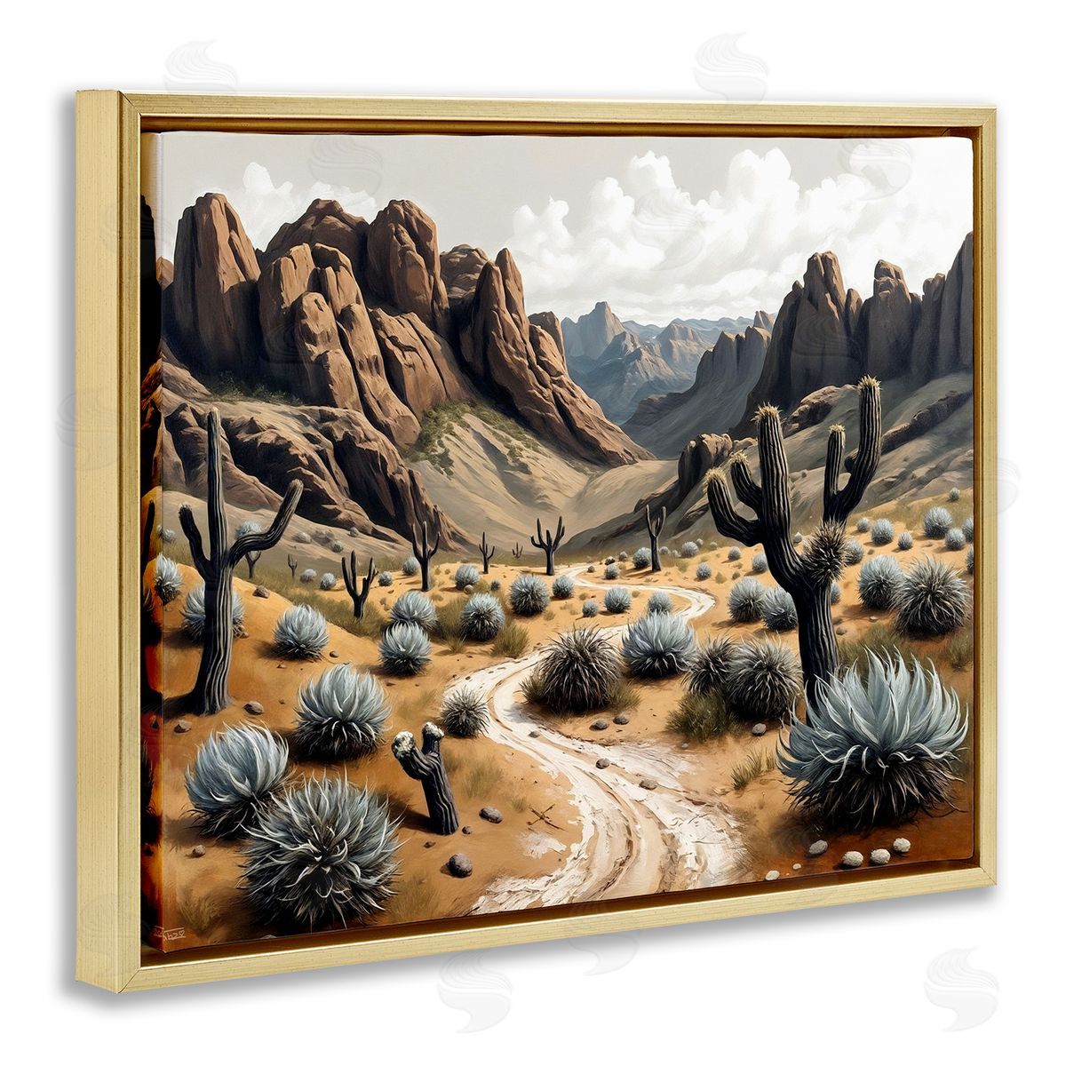 Tabz Jones Cactus Canyons Pathway Canvas Wall Art Print