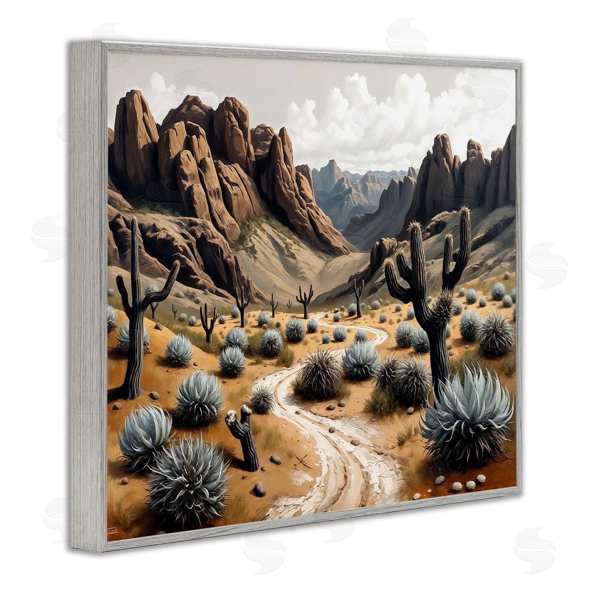 Tabz Jones Cactus Canyons Pathway Canvas Wall Art Print