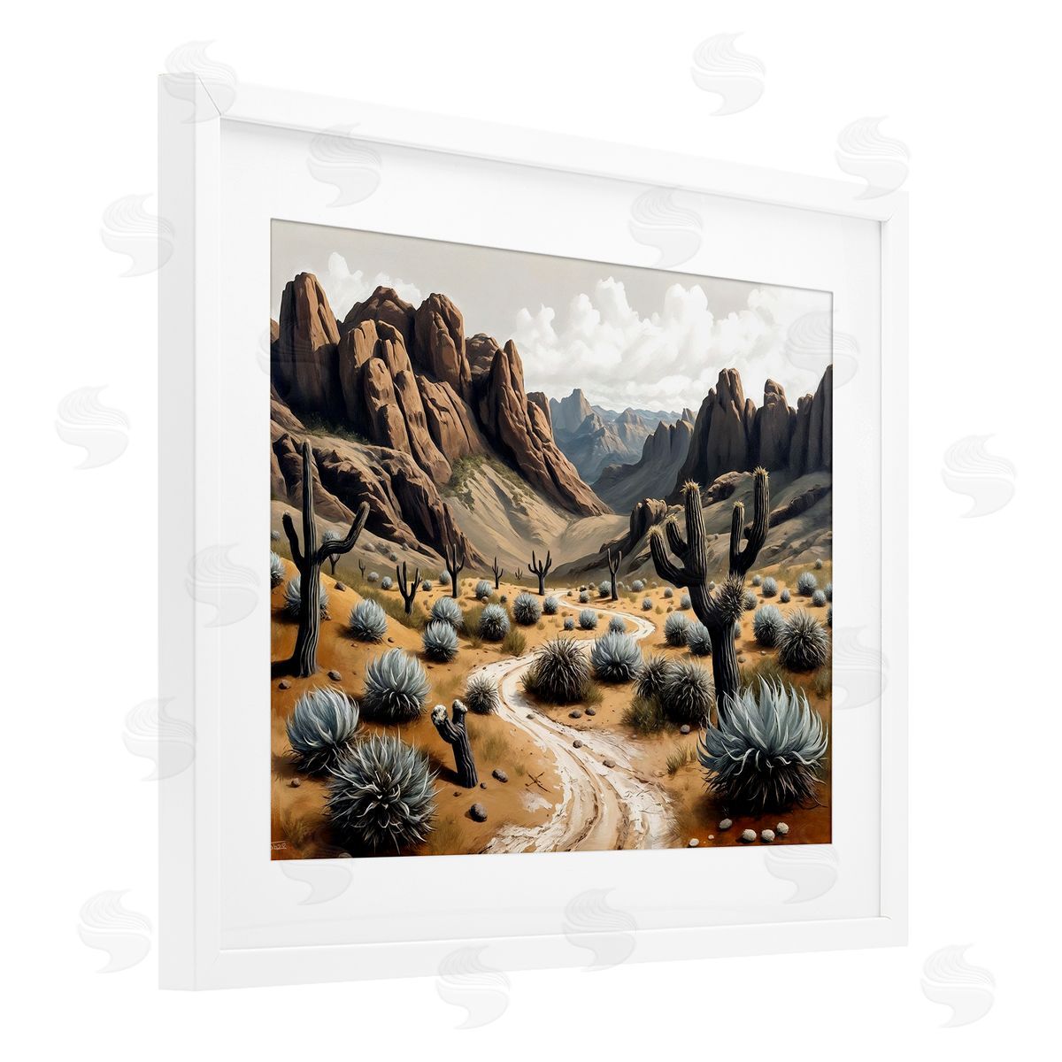 Tabz Jones Cactus Canyons Pathway Canvas Wall Art Print