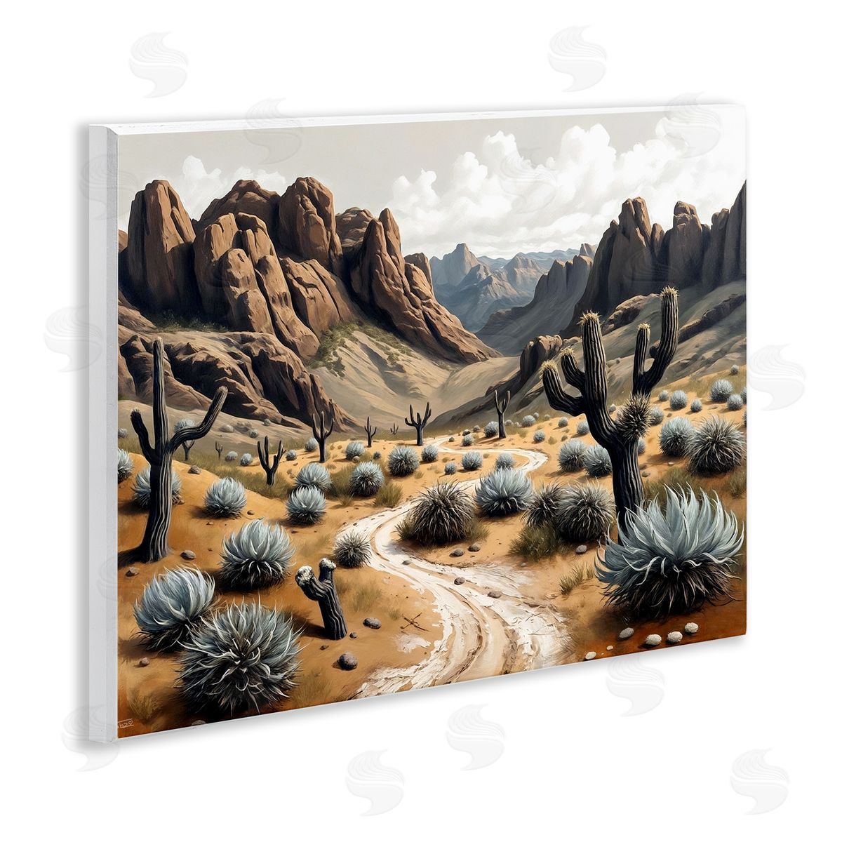 Tabz Jones Cactus Canyons Pathway Canvas Wall Art Print
