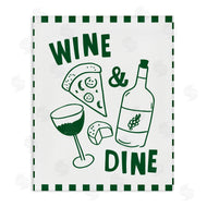 Heather Dutton | Wine & Dine Checkerboard Border
