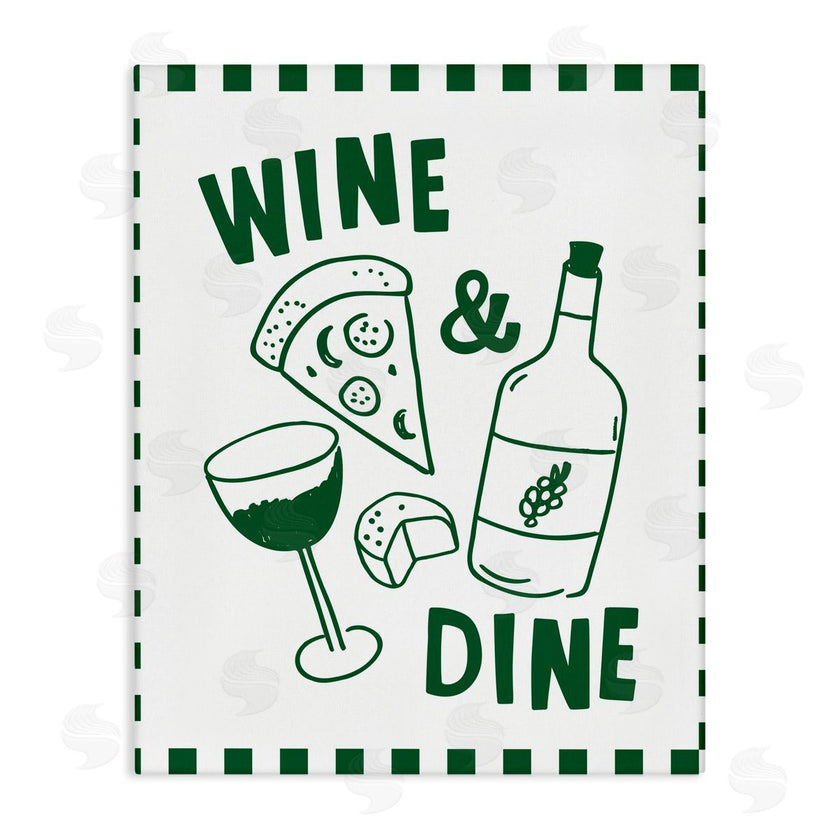 Heather Dutton | Wine & Dine Checkerboard Border