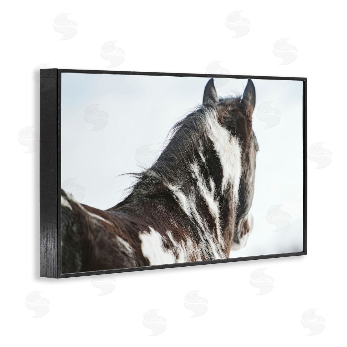 Amy Carroll Winter Herd Horse Portrait Canvas Wall Art Print
