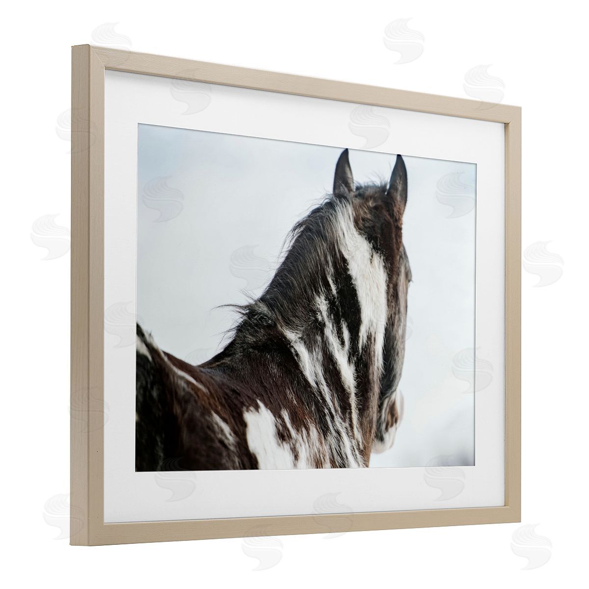 Amy Carroll Winter Herd Horse Portrait Canvas Wall Art Print