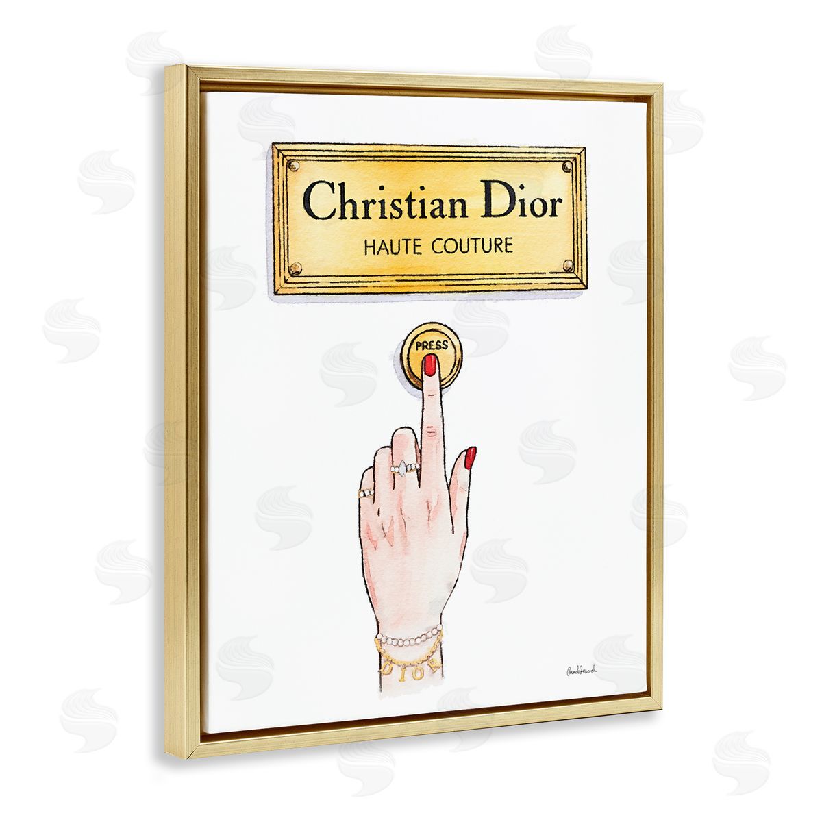 Amanda Greenwood Chic Brand Doorbell Canvas Wall Art Print