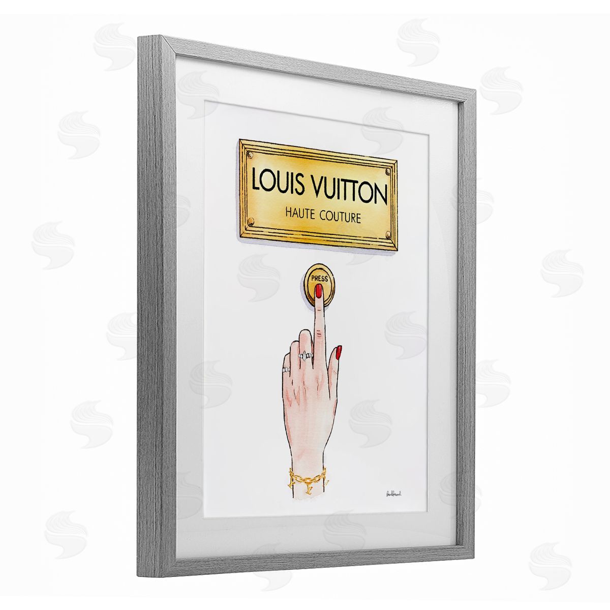Amanda Greenwood Luxury Fashion Button Canvas Wall Art Print