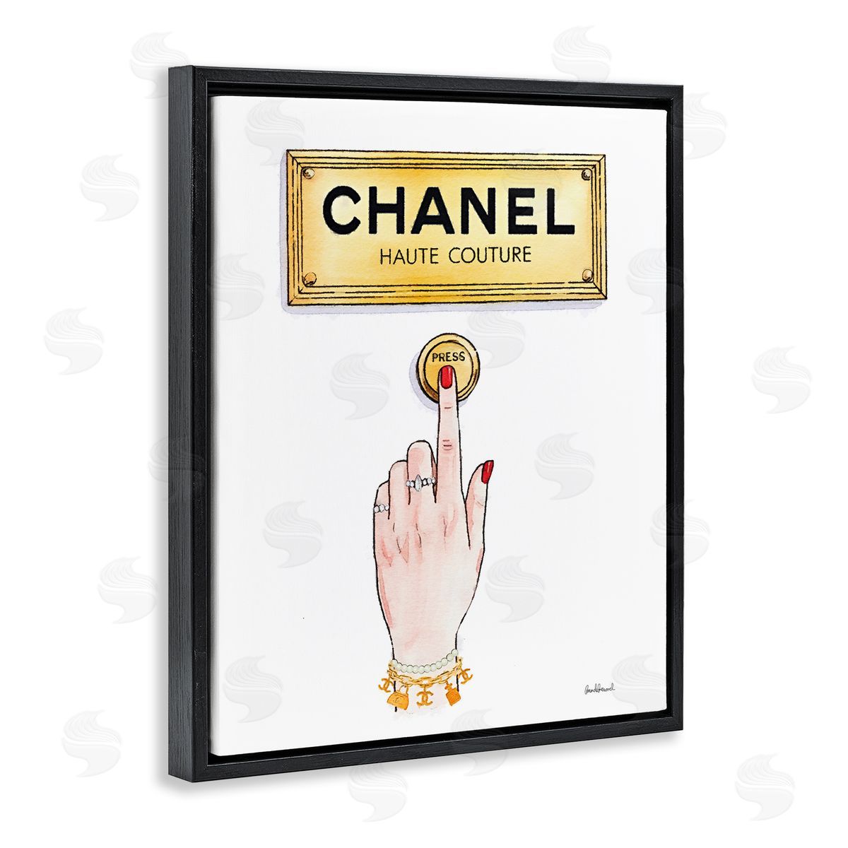Amanda Greenwood Couture Brand Bell Canvas Wall Art Print