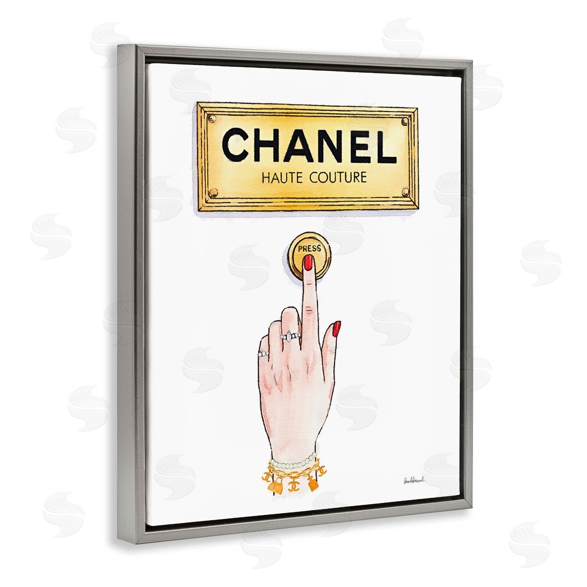 Amanda Greenwood Couture Brand Bell Canvas Wall Art Print