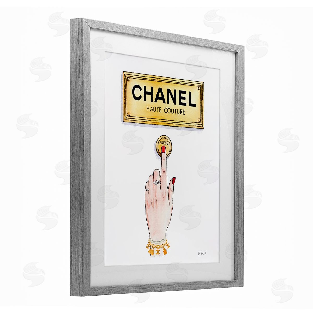 Amanda Greenwood Couture Brand Bell Canvas Wall Art Print