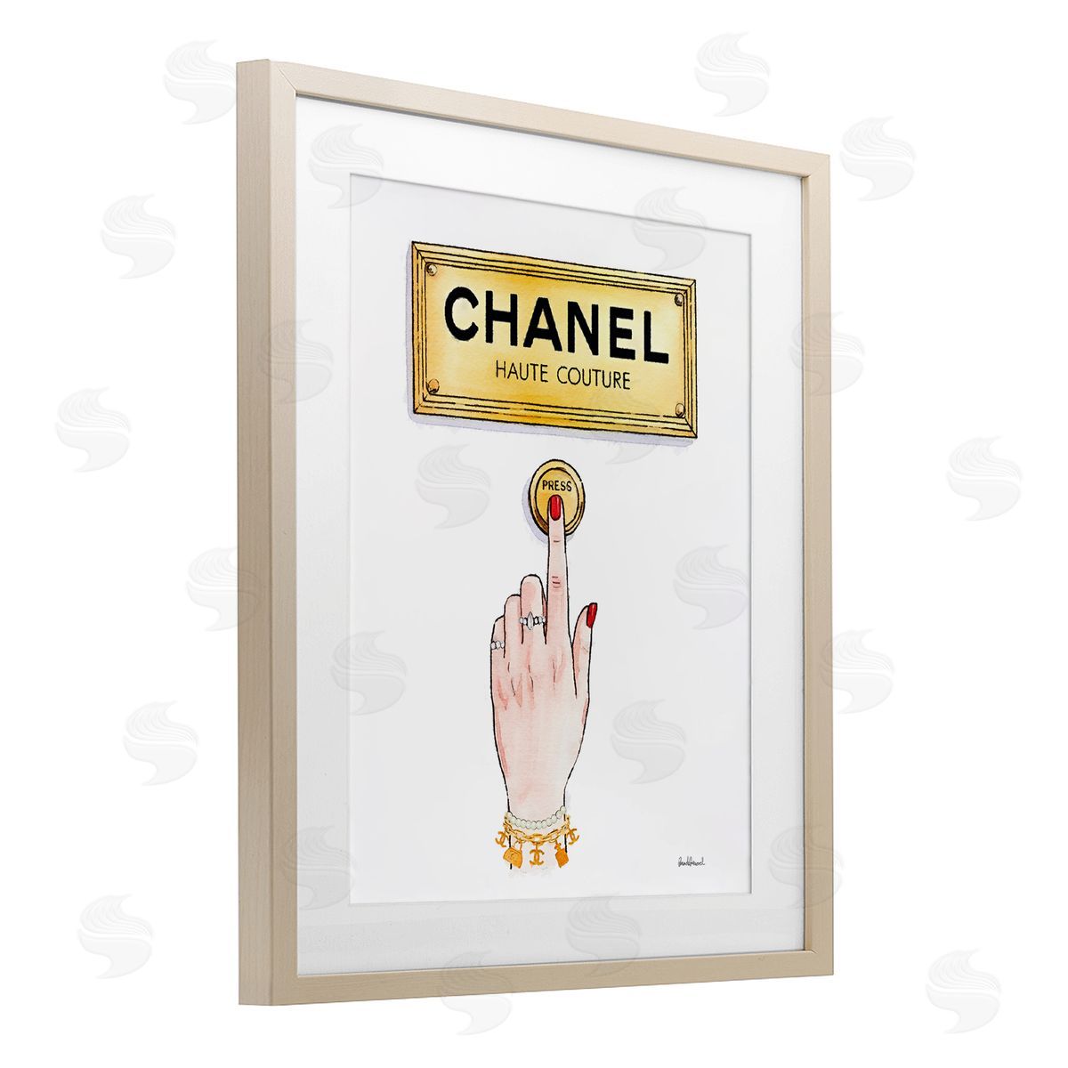 Amanda Greenwood Couture Brand Bell Canvas Wall Art Print