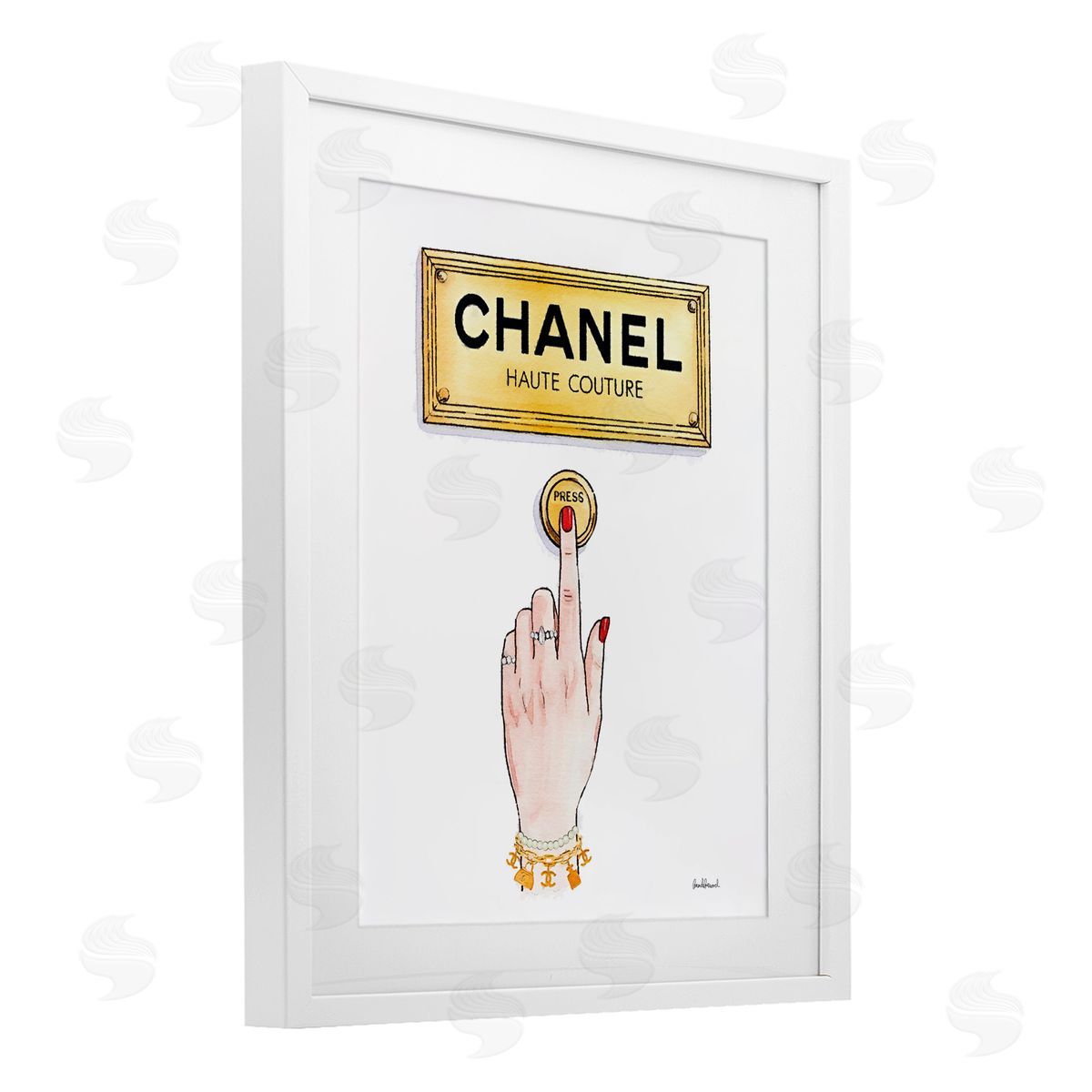 Amanda Greenwood Couture Brand Bell Canvas Wall Art Print