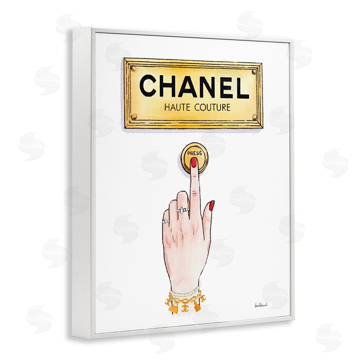 Amanda Greenwood Couture Brand Bell Canvas Wall Art Print