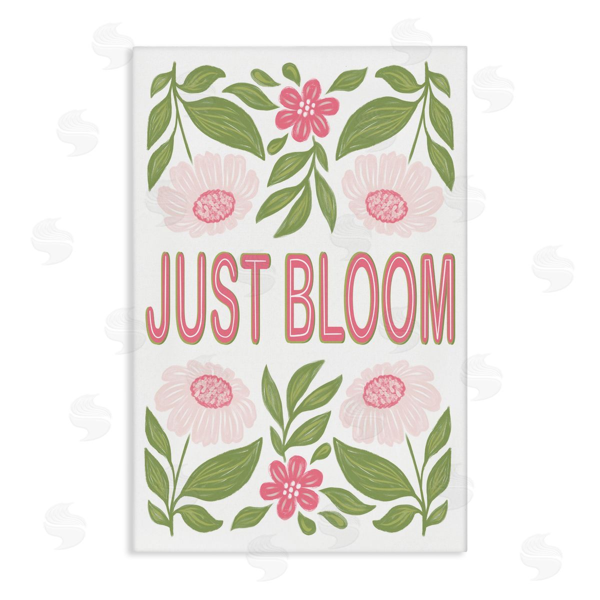 Martina Pavlova Just Bloom Symmetrical Flowers Canvas Wall Art Print