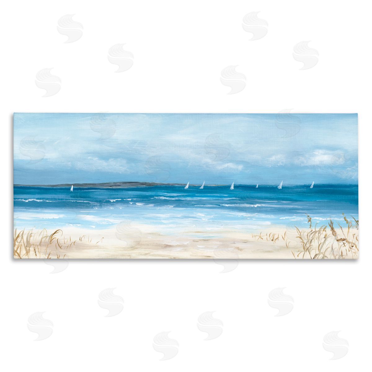 Georgie Harrison Windswept Regatta Panoramic Canvas Wall Art Print