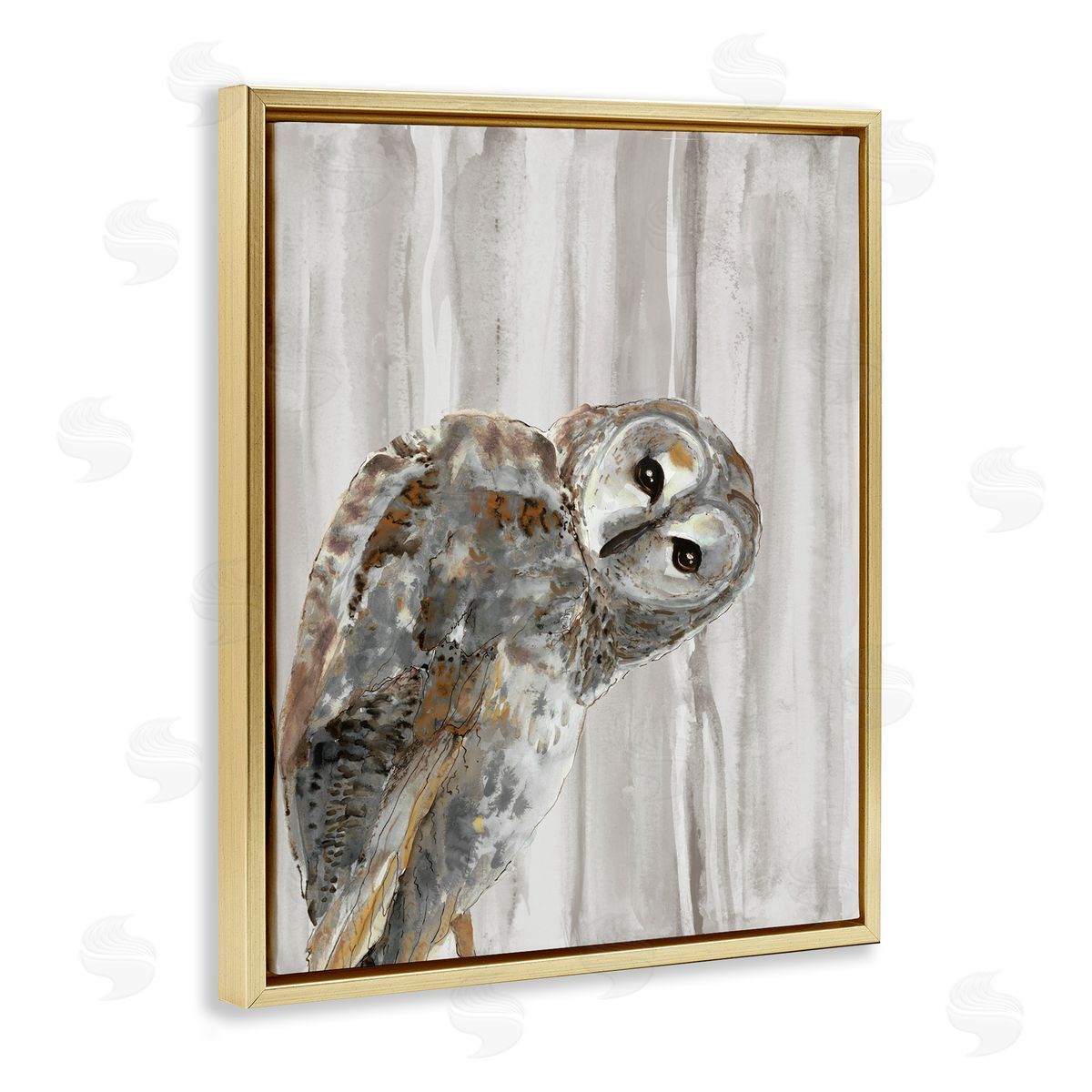 Patti Mann Peeking Owl's Gaze Canvas Wall Art Print