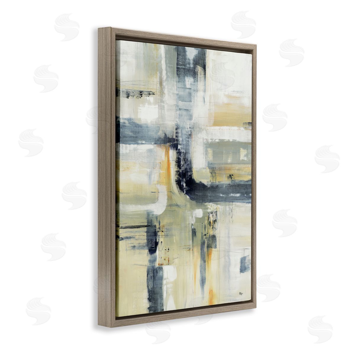 Lisa Ridgers Expressive Subtle Neutrals Canvas Wall Art Print
